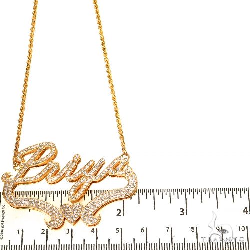 Custom Diamond Name Pendant 67373 - Image 6