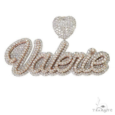 Custom Diamond Name Pendant 67374 - Image 1