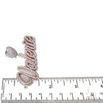 Custom Diamond Name Pendant 67374 - Image 6