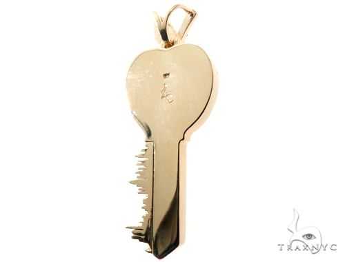 Custom Diamond New York Skyline Key Charm Pendant 64105 - Image 5
