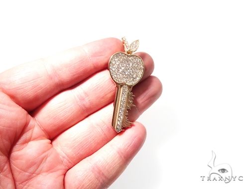 Custom Diamond New York Skyline Key Charm Pendant 64105 - Image 6