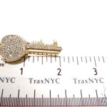 Custom Diamond New York Skyline Key Charm Pendant 64105 - Image 7