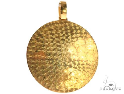 NY　14K　トップ 14K Yellow Gold Customizable Photo Pendant 2.5 inches 64013 | TraxNYC