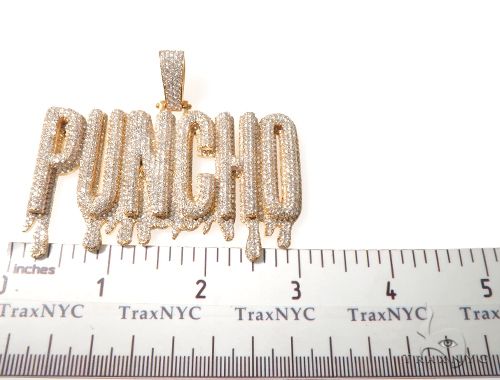 Custom Flower-Set-Diamond 'PUNCHO' Pendant 64089 - Image 8