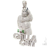 Custom Diamond Pendant 64184 - Image 3