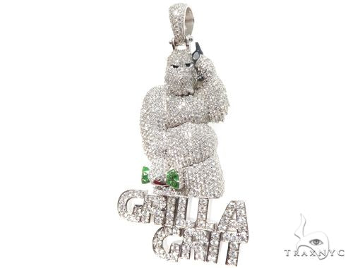 Custom Diamond Pendant 64184 - Image 3