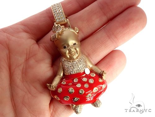 Custom Diamond Pendant 64794 - Image 5