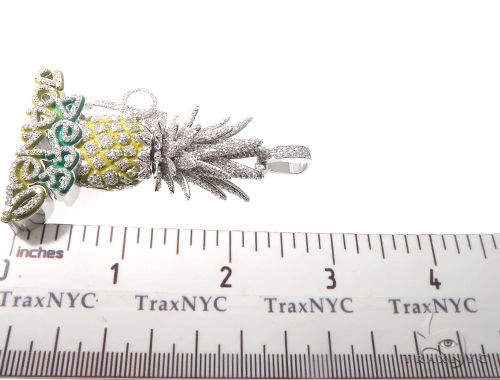 Custom Diamond Pineapple Pendant 64108 - Image 9
