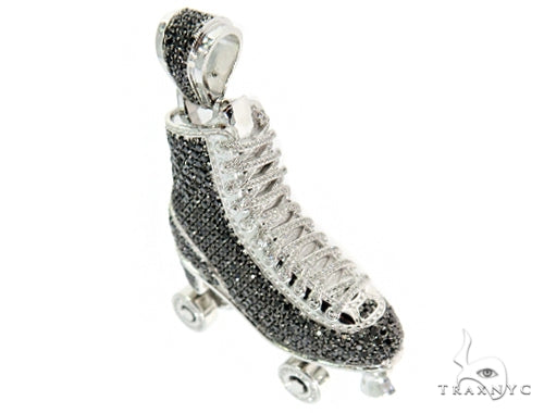 Custom Diamond Roller Skate Pendant 56541 - Image 2