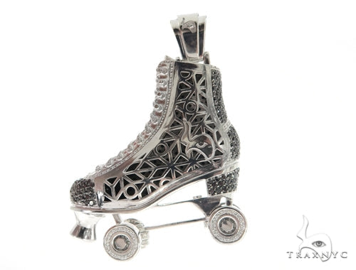 Custom Diamond Roller Skate Pendant 56541 - Image 6