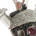 Custom Diamond Skull & Swords Pendant 64151 - Image 5