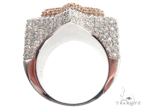 Custom Diamond Two Tone Star Ring 64751 - Image 5