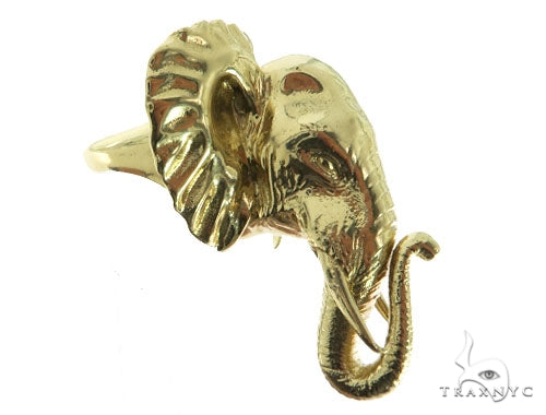 14K Gold Custom Elephant Ring, photo 7 of 11