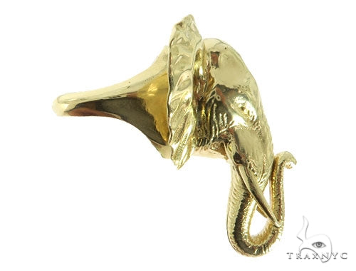 14K Gold Custom Elephant Ring, photo 8 of 11