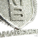 Custom Flower Set Diamond AMB Pendant 64137 - Image 10