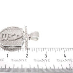 Custom Flower Set Diamond AMB Pendant 64137 - Image 12