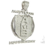 Custom Flower Set Diamond AMB Pendant 64137 - Image 2