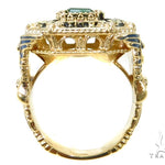 Custom Emerald Angel Ring 37622 - Image 6