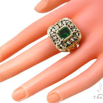 Custom Emerald Angel Ring 37622 - Image 9
