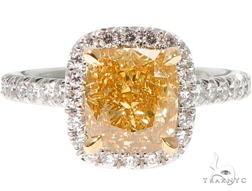 Custom Halo Diamond Engagement Ring 64487 - Image 2