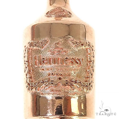 14K Gold Custom Hennessy Bottle, photo 3 of 6