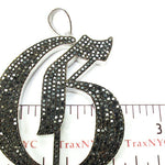 Custom Jewelry - Black Diamond Initial G Pendant 27170 - Image 5