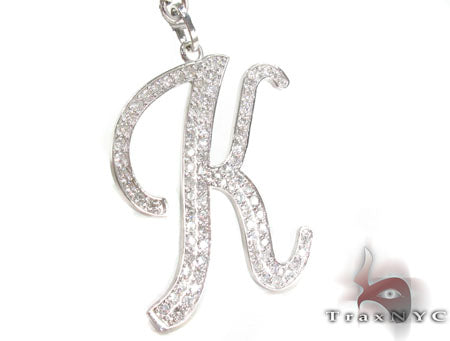 Custom K Initial Rosary Chain 32948 - Image 5