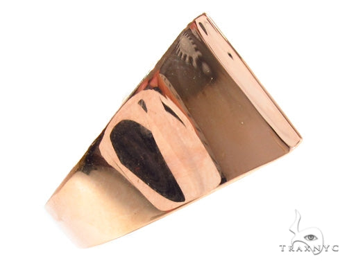 14K Gold Custom L Initial Enamel Ring, photo 3 of 6