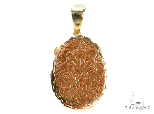 14K Gold Custom Lion King Pendant with Ruby, photo 4 of 7