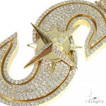 Custom Made Baseball  'S' Diamond Pendant 66644 - Image 4