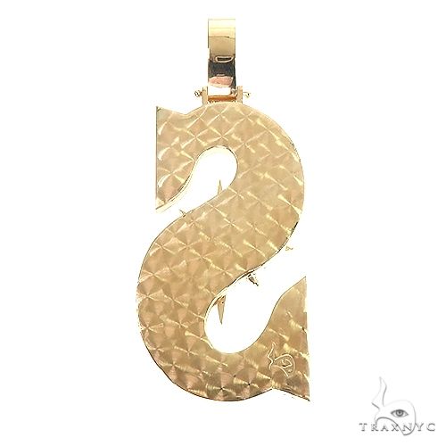 Custom Made Baseball  'S' Diamond Pendant 66644 - Image 3