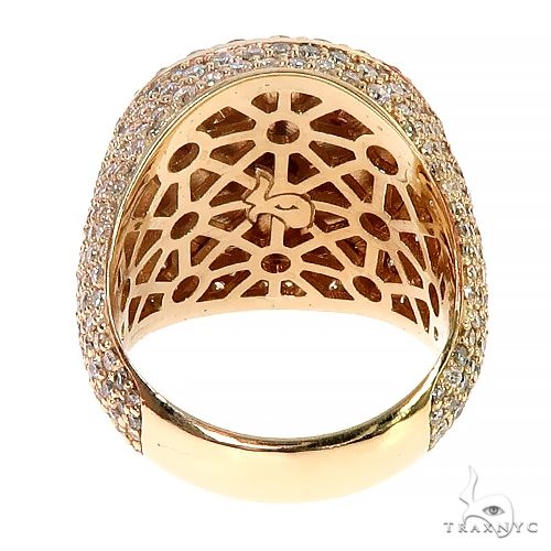 Custom Made 14K Gold Aztec Mayan Coin Ring 66695 - Image 4