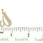 Custom Made 14K Gold Diamond Allah Pendant  66484 - Image 6