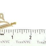 Custom Made 14K Gold Diamond Allah Pendant  66484 - Image 7