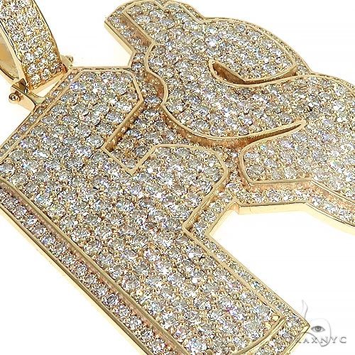 Custom Made 14K Gold Diamond Pendant 66413 - Image 4