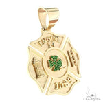 Custom Made 14K Gold Fire Fighter Maltese Cross 66549 - Image 2
