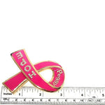 Custom Made 14K Gold Hope Breast Ribbon Pendant 66487 - Image 6