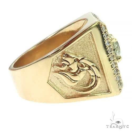 Custom Made 14K Gold Men Diamond Ring 66452 - Image 3
