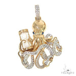 Custom Made 14K Gold Octopus Pendant 66575 - Image 1