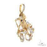 Custom Made 14K Gold Octopus Pendant 66575 - Image 2