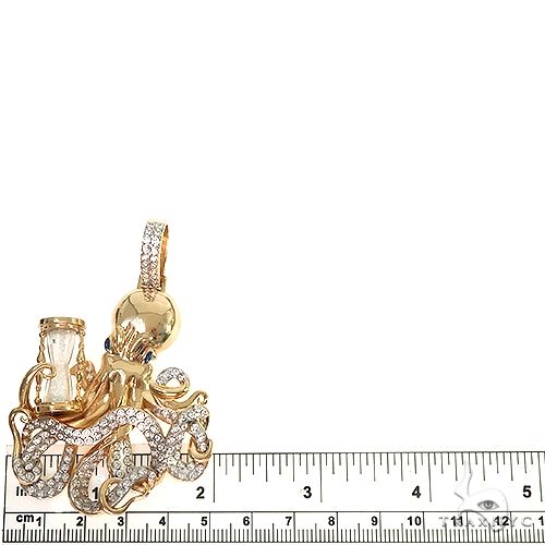 Custom Made 14K Gold Octopus Pendant, photo 7 of 8