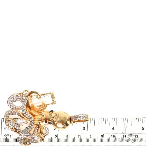 Custom Made 14K Gold Octopus Pendant 66575 - Image 8