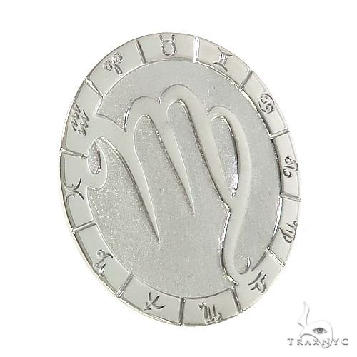 Custom Made 14K Gold Virgo Pendant 66645 - Image 2