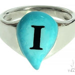 Custom Made 14K White Gold Promise Tear Drop Ring 66179 - Image 2