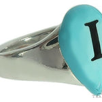 Custom Made 14K White Gold Promise Tear Drop Ring 66179 - Image 3