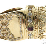 Custom Made 14K Yellow Gold Prong Diamond Royal Crown Ring 63886 - Image 4