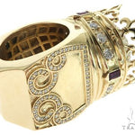Custom Made 14K Yellow Gold Prong Diamond Royal Crown Ring 63886 - Image 5