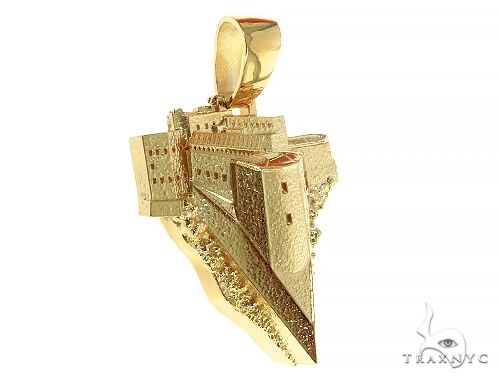 Custom Made 18K Gold Citadelle From Haiti Pendant 66309 - Image 2