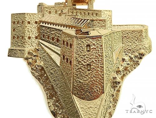Custom Made 18K Gold Citadelle From Haiti Pendant 66309 - Image 3