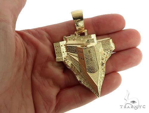 Custom Made 18K Gold Citadelle From Haiti Pendant 66309 - Image 5